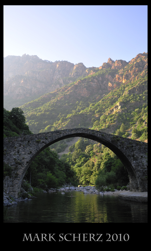 Bridge over a Mountain River in Corsica