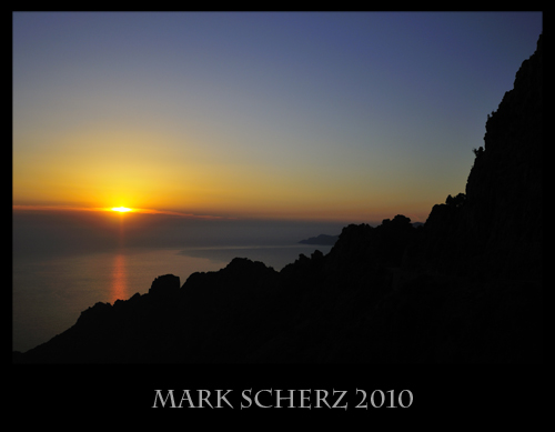 Sunset on the Calanques, Corsica 1