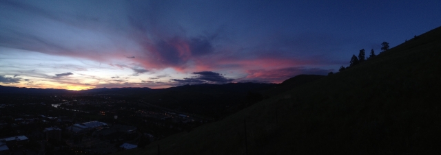 Probably the most moving sunset I have ever experienced - iPhone pano